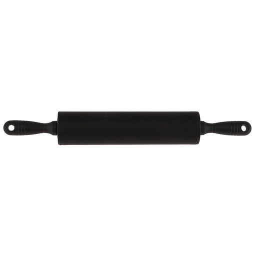 Скалка силиконовая Монпансье 31,5см, д4,3см, рабочая длина 17,5см, пластмассовые ручки, цвета в ассортименте: фуксия; салатовый, красный, розовый; черный; темно-серый, в п/эт пакете (Китай) - Домашняя мода фото 4