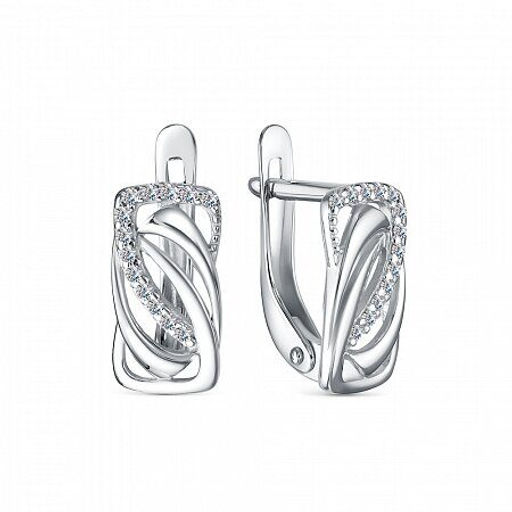 Серьги, куб.циркон., В10-1952