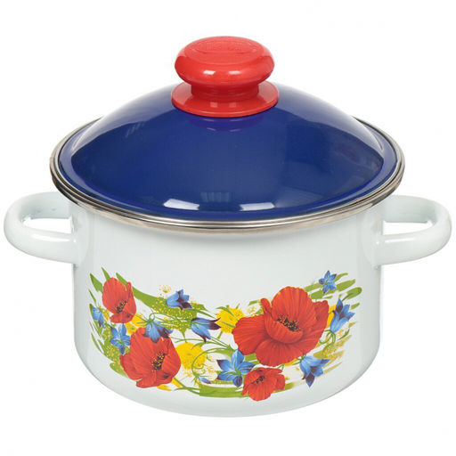 ЭМ_Кастрюля 2,0 л цил. ДЕКОЛЬ ОБОД н/о, арт. 6MD161М