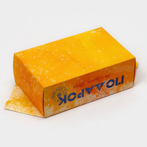 Цена за 10 шт. Коробка - конфета новогодняя подарочная складная «Подарок», 14×22×8 см