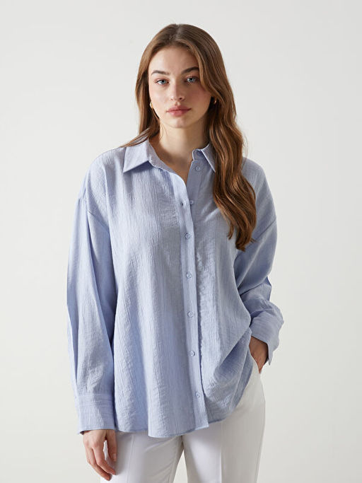 Dokulu Oversize Kad?n G?mlek