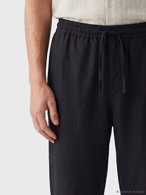 Брюки Regular Fit из льна мужские