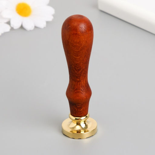 Печать для сургуча с деревянной ручкой «Лебеди бумажные», 9×2.5×2.5 см