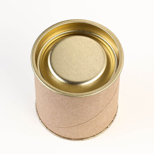 Тубус 63х70 мм (50 мм внутр. высота), плотный картон, металлическая крышка - Simaland фото 3