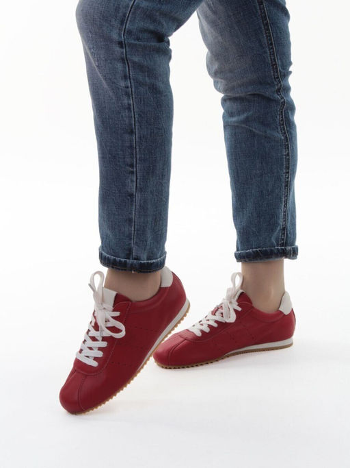 03-908397-5 RED Кеды женские (натуральная кожа)