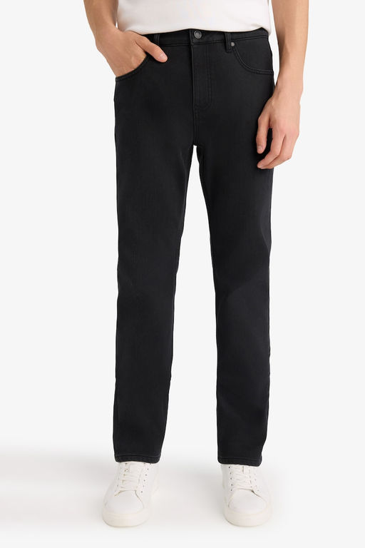 Джинсовые брюки Sergio Regular Fit Normal Mold с нормальной талией и зауженными штанинами - Defacto фото 10
