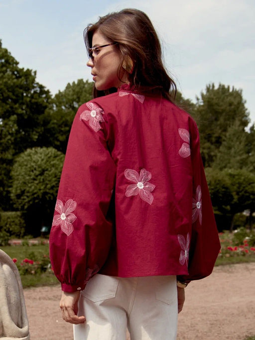 Блузка P612-1110 bordo - Primm фото 5