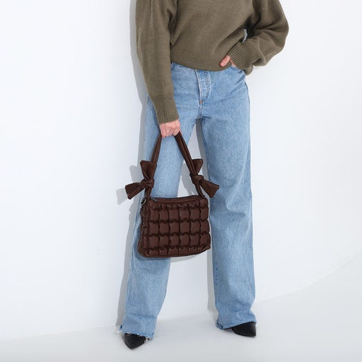 Сумка-мешок на молнии, длинный ремень, цвет коричневый - Simaland фото 7