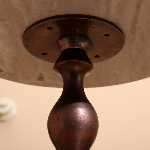 Стол кофейный, 41×41×56 см, алюминий, мрамор