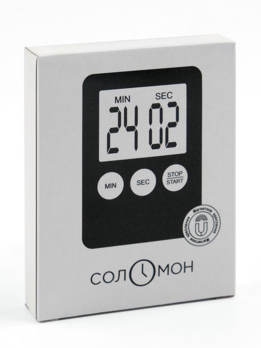 Таймер кухонный «Соломон» на магните, электронный, с настольной подставкой, 5.3×7 см