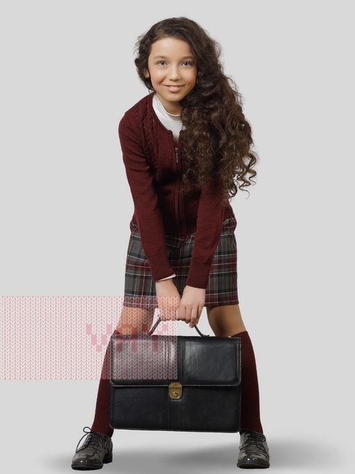 Жакет для девочек 7060. 1096 бордо