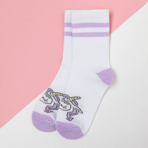 Носки для девочки KAFTAN: Unicorn, белые, размер 16-18