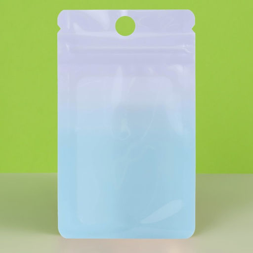 Цена за 100 шт. Пакет Зип-лок с окном, с еврослотом, градиент, 7 х 10 см