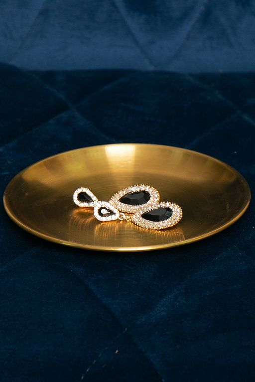 Серьги Королевская роскошь (блэк) - Lt collection фото 3