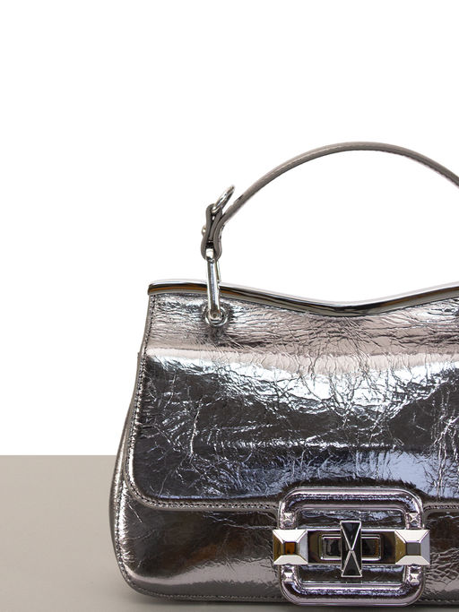 LACCOMA сумка Q6061-1-темно-серебристый натуральная кожа полиэстер  фото 3