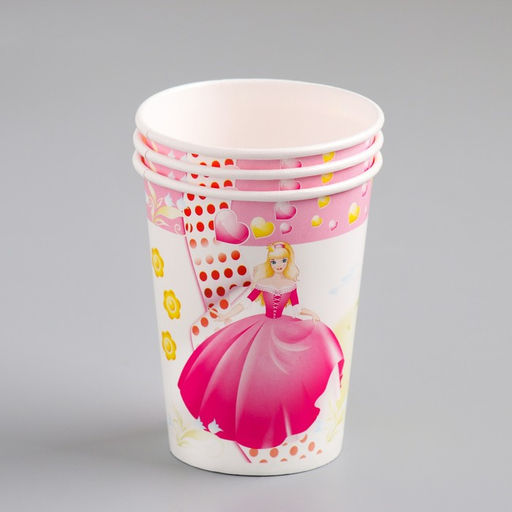 Цена за 50 шт. Стакан бумажный Принцесса 250 мл, диаметр 7,5 мм - Simaland фото 3
