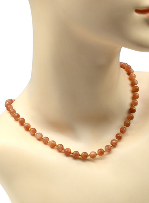 Бусы из лабрадора шарик 7мм, 45см - Радуга камня фото 5