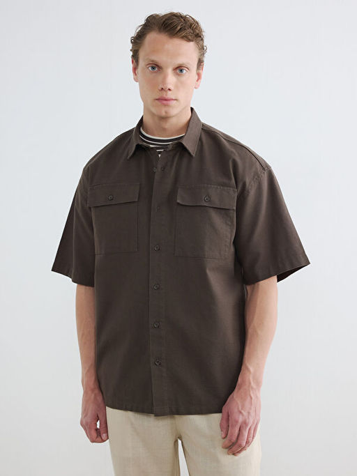 Regular Fit ?ift Cepli Erkek G?mlek