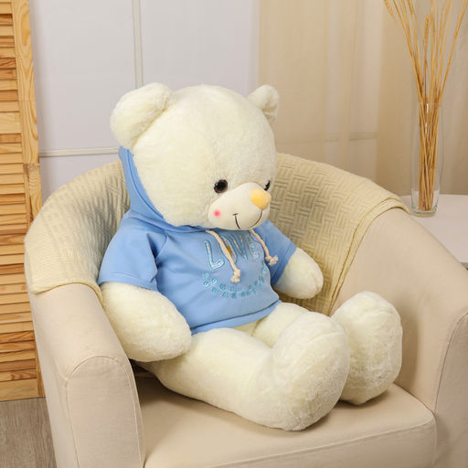 Мягкая игрушка «Медведь», в кофте, 95 см, цвет белый