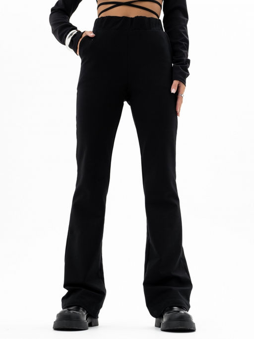 Брюки футер 2-х нитка,черные - Binita фото 2