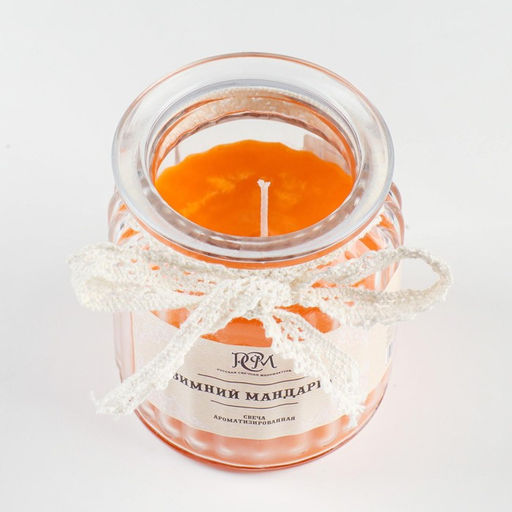 Ароматическая свеча в банке Зимний мандарин 180 г, время горения 45 ч