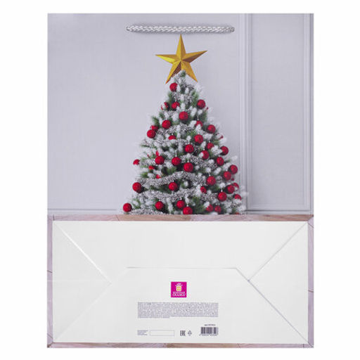 Пакет подарочный НАБОР 4 штуки, новогодний, 26x13x32 см, "Collection Large", ЗОЛОТАЯ СКАЗКА