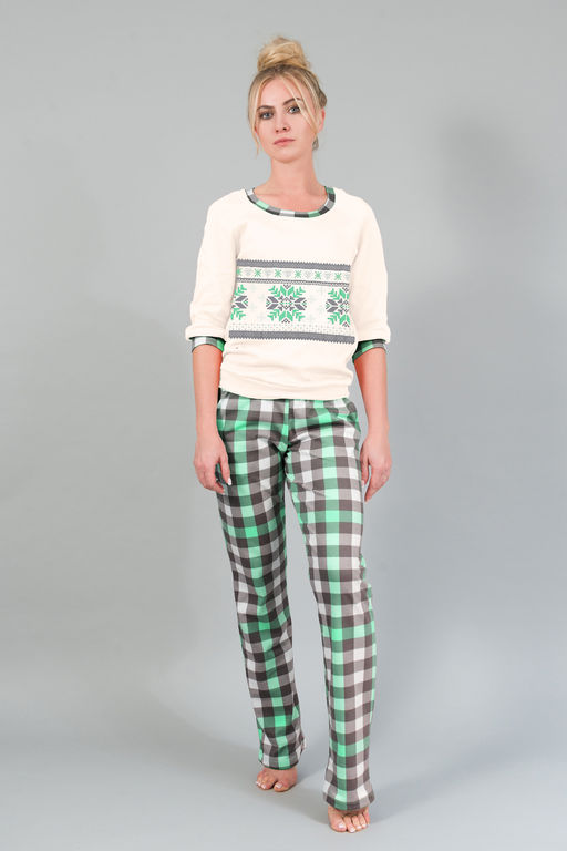 Женский домашний костюм с брюками 145