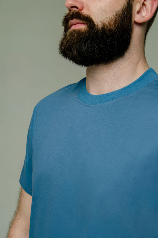 Арт. 61112/4 Футболка мужская однотонная 48-58 (6 шт) Цвет:темно-синий - Идеал фото 6