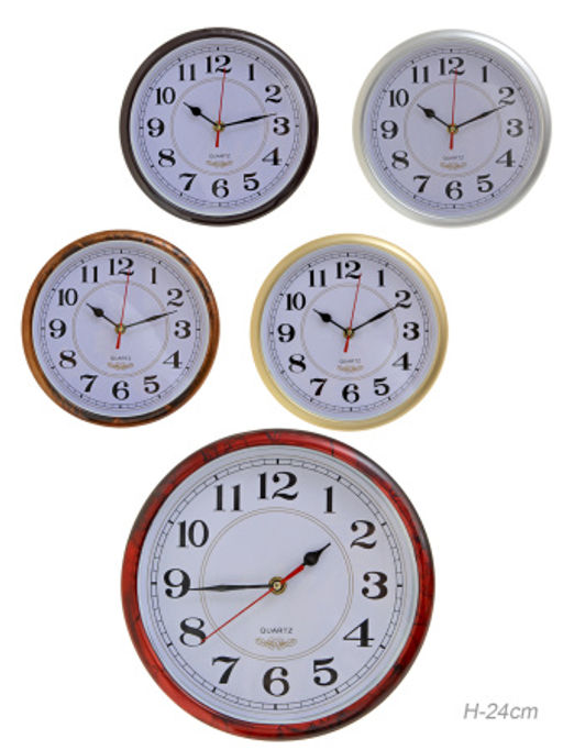 Часы настенные 24 см / 6033 /уп 40/ mix - Галеонтрейд фото 11