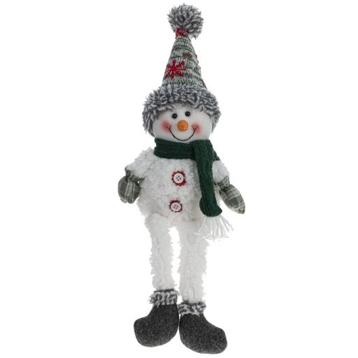 Игрушка набивная "Снеговик", L13 W7 H45/18 см, 2в.