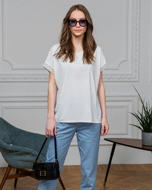 Футболка с шифоновой спинкой 15.4.12 - Sahar art lab фото 2