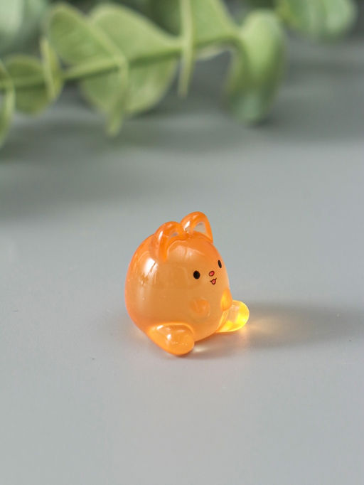 Цена за 2 шт. Набор фигурок из эпоксидной смолы флуоресцентные «Зайчики», 6 шт., 1.7×1.8×2 см