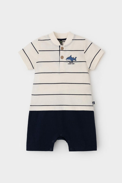 КР 6537/суровый,индиго,полоска к568 полукомбинезон (песочник) д/мал яс