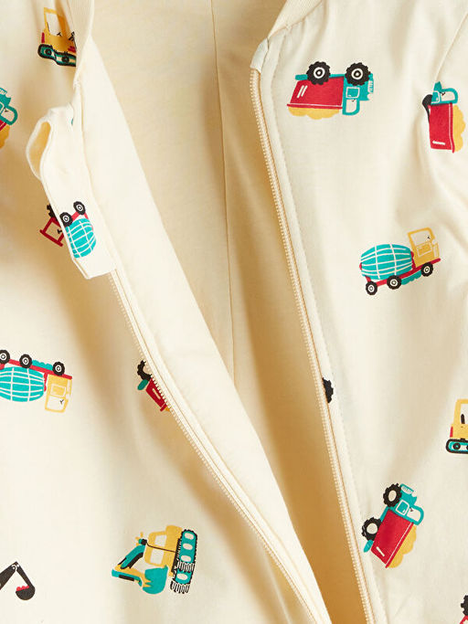 1 .6 Tog Bask?l? Erkek Bebek Uyku Tulumu