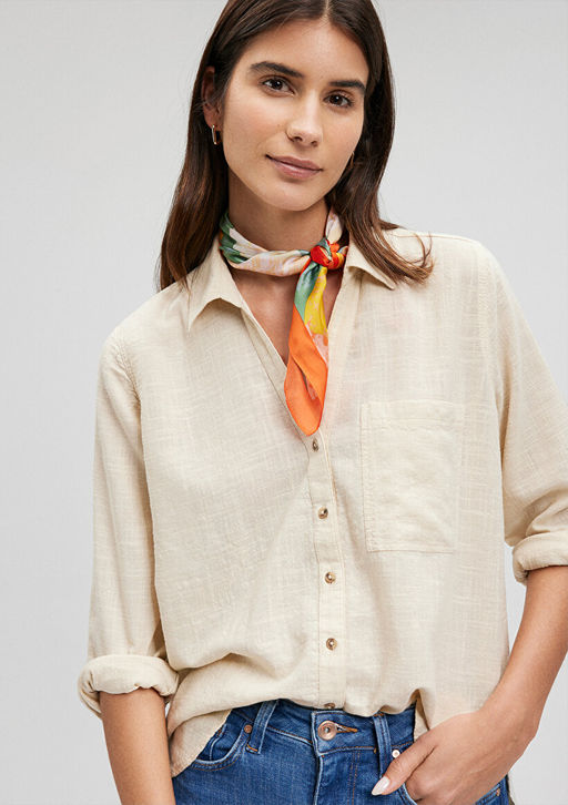 Renkli Bask?l? Bandana - Mavi фото 17