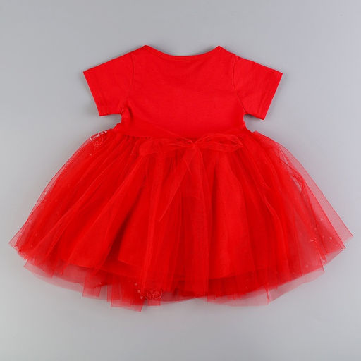 Карнавальный костюм «Новогодняя принцесса», рост 98 см, ободок, платье с короной, красный