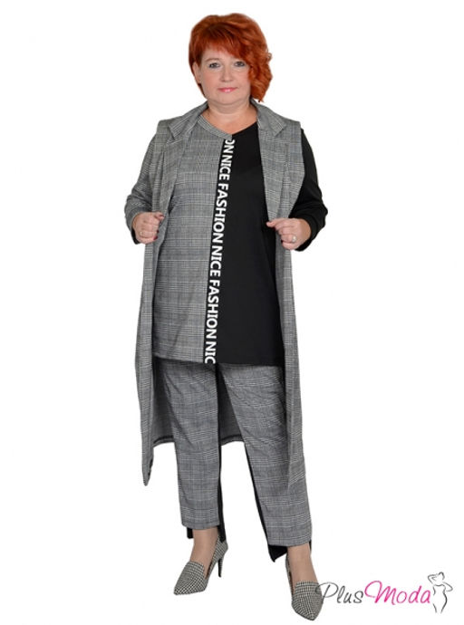 Жакет-дубленка Модель №1385 размеры 44-84 - Plusmoda фото 26