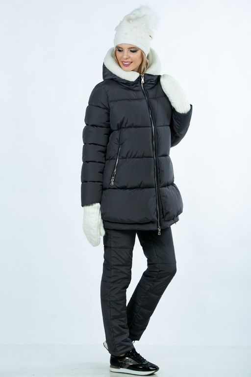 Куртка зимняя из плащевой ткани  на синтепухе - А+б коллекция фото 2