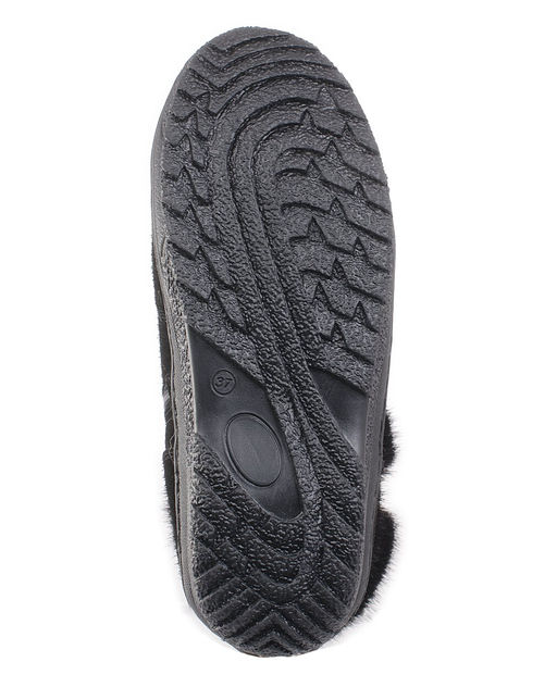 Унты женские на литой подошве. Черные., Черные. Замша. Короткие. Молния.