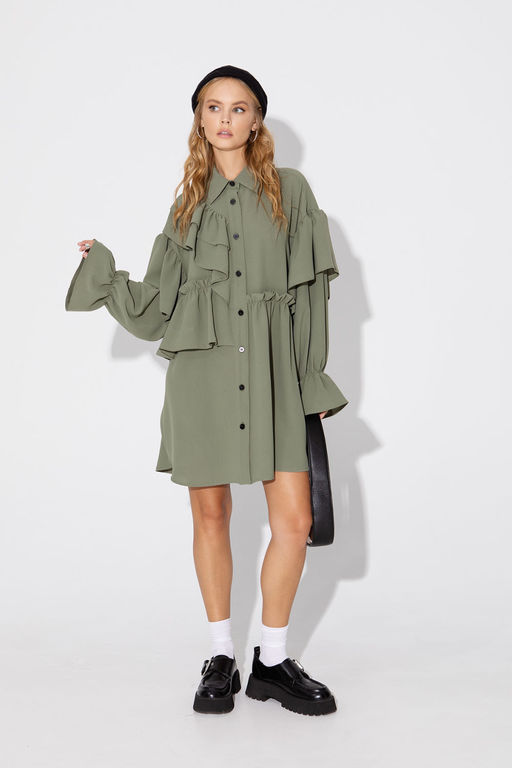 Платье Pirs 4788 хаки  фото 5