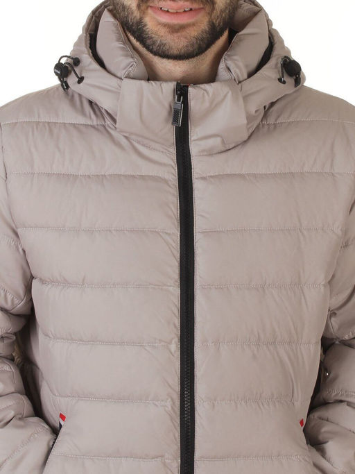 D6243 GRAY/BEIGE Куртка мужская зимняя (200 гр. холлофайбер)