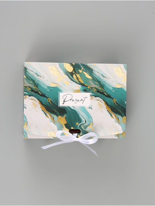 Цена за 3 шт. Коробка подарочная самосборная Present, 16.5×12×5 см, с лентой