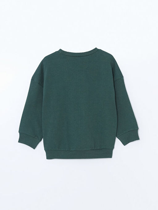Bisiklet Yaka Bask?l? Erkek Bebek Sweatshirt - Waikiki фото 3