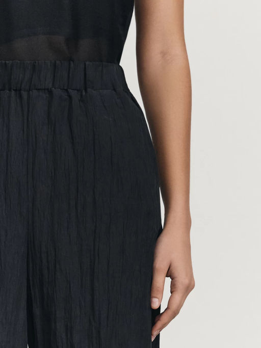 Широкие брюки из жатой ткани / Zarina  фото 5