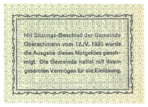 Банкнота 10 геллеров 1920 года Австрия  Нотгельд