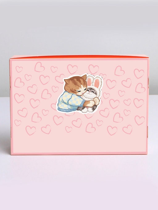 Цена за 2 шт. Коробка складная «Люблю», 21×15×5 см