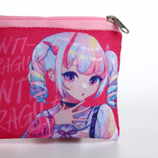 Кошелек детский текстильный Аниме, 11?9?0.5 см, розовый - NAZAMOK KIDS фото 4