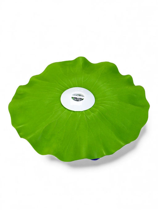 Садовый светильник для водоемов 28 х 28 х 9 см на солнечной бат-е "Лотос" фиол-ый N010