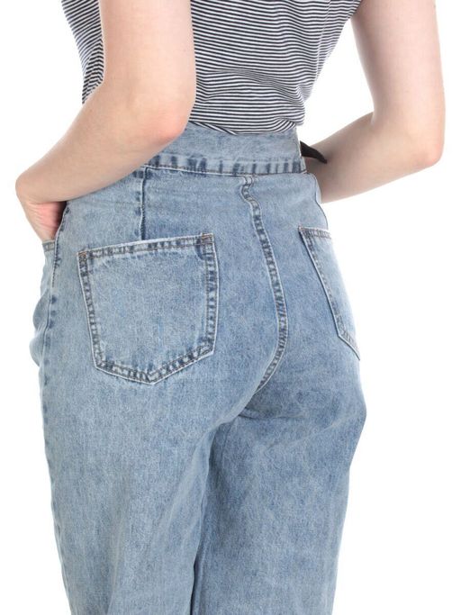 7958 BLUE Джинсы женские AMG JEANS (98% хлопок, 2% лайкра) - Фабричный китай фото 8