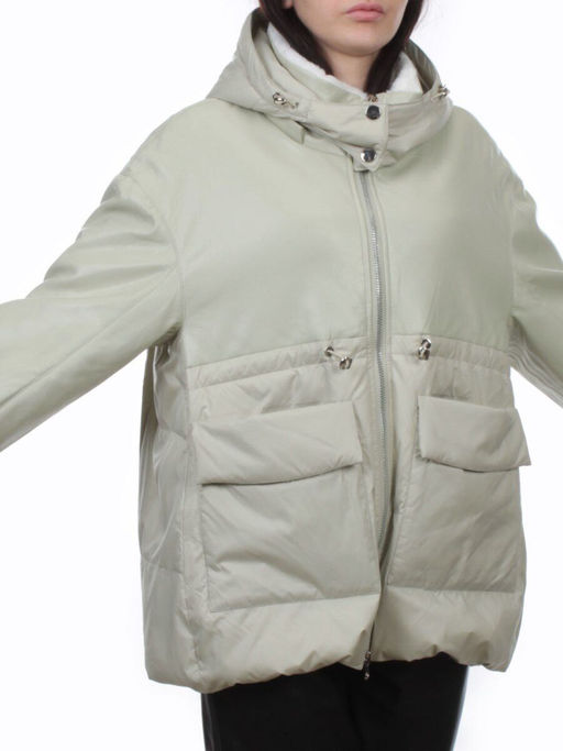 H24-210 LT. OLIVE Куртка демисезонная женская (100 гр. холлофайбер) - Fashion фото 2